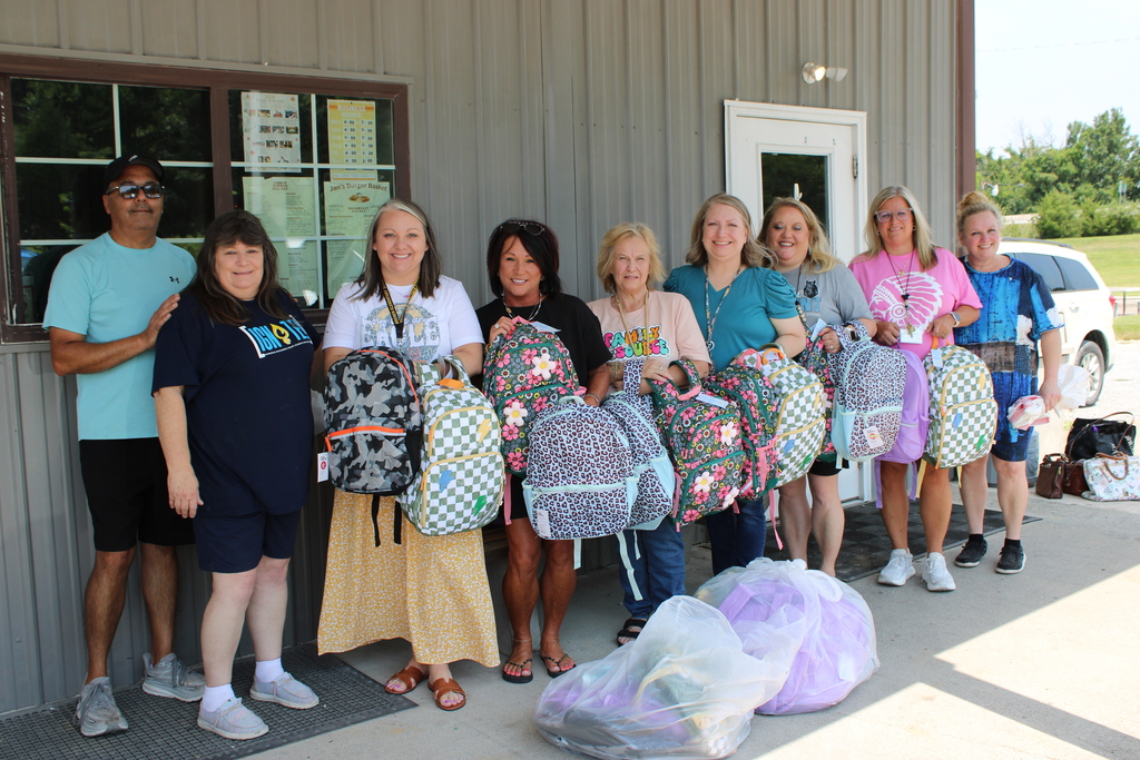 Picture of FRYSC coordinators with backpacks