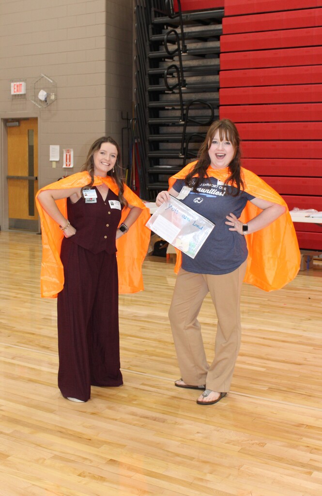 Volunteers in capes