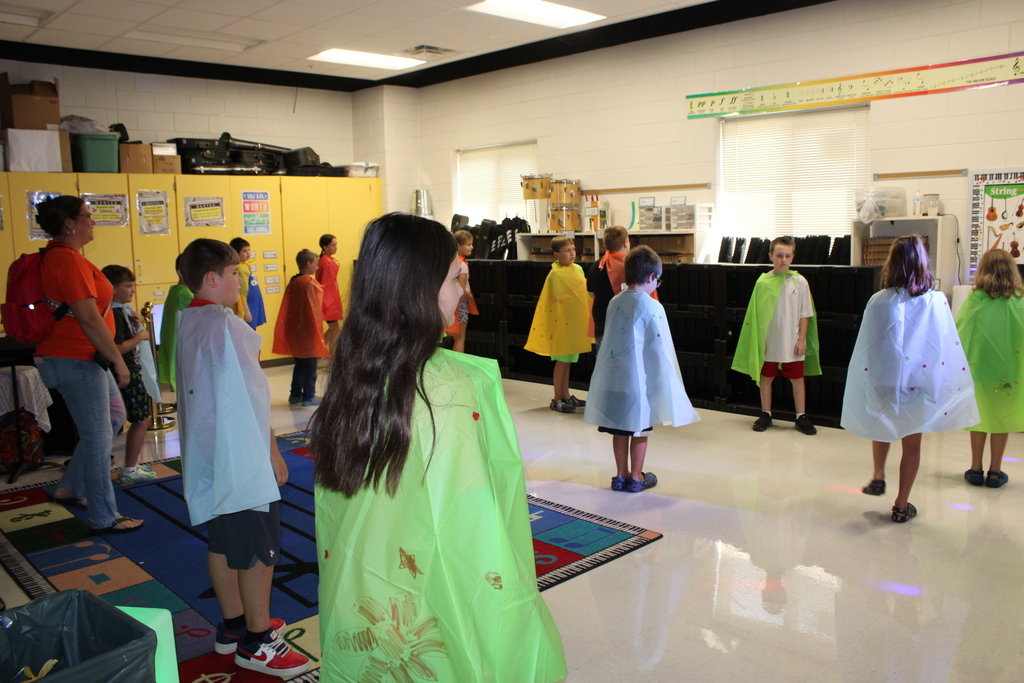 students dancing