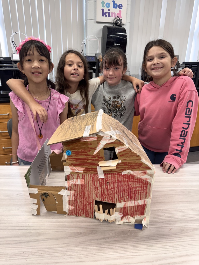 Students with barn design