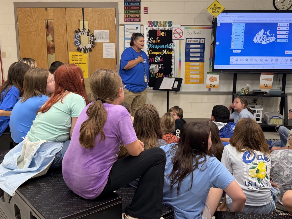 Blue group in music room