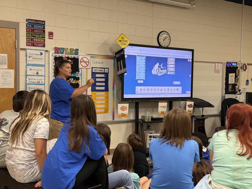 Blue group in music room