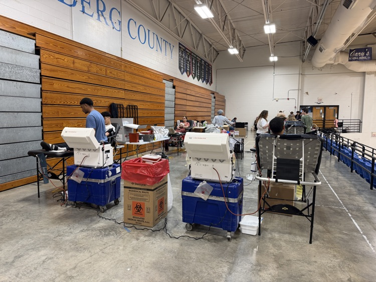 Red Cross image of donating blood