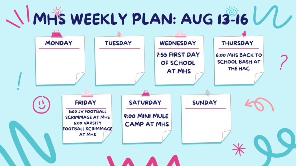 MHS Week at a Glance