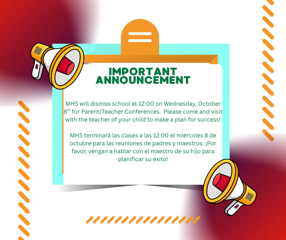 MHS Early Release on October 8th