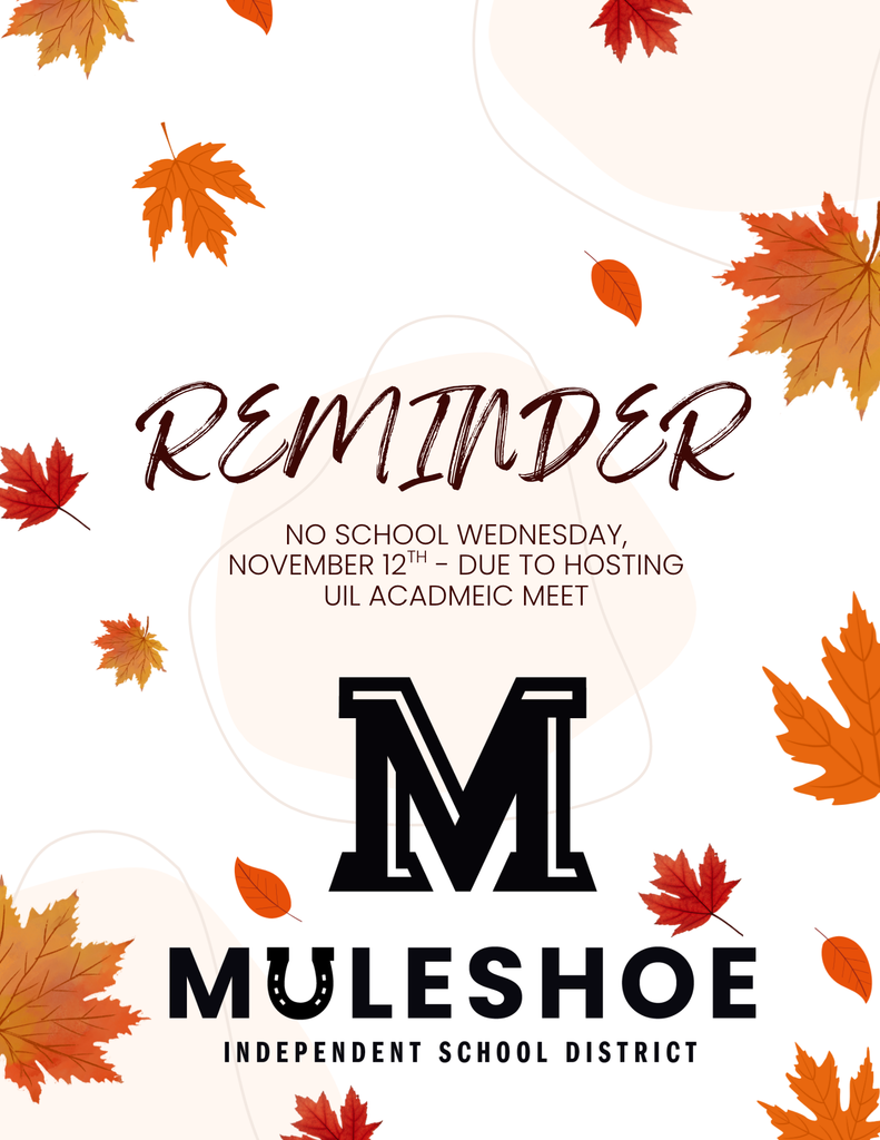 Reminder Nov 12th No School
