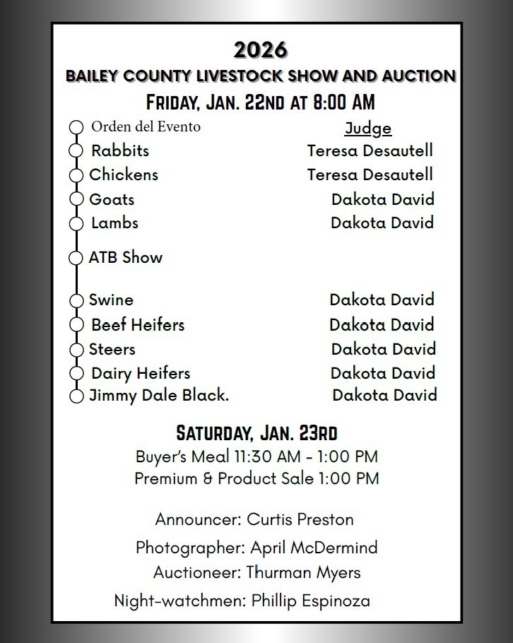 English Stockshow Lineup - 26.01.21