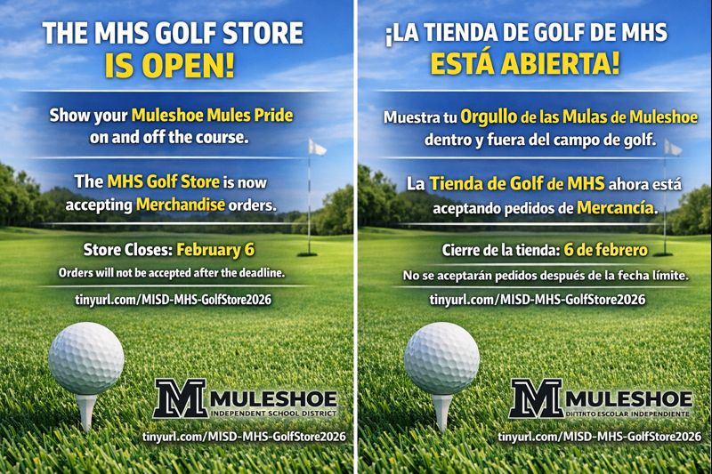 26.01.25 - MHS Golf Store Anoucement