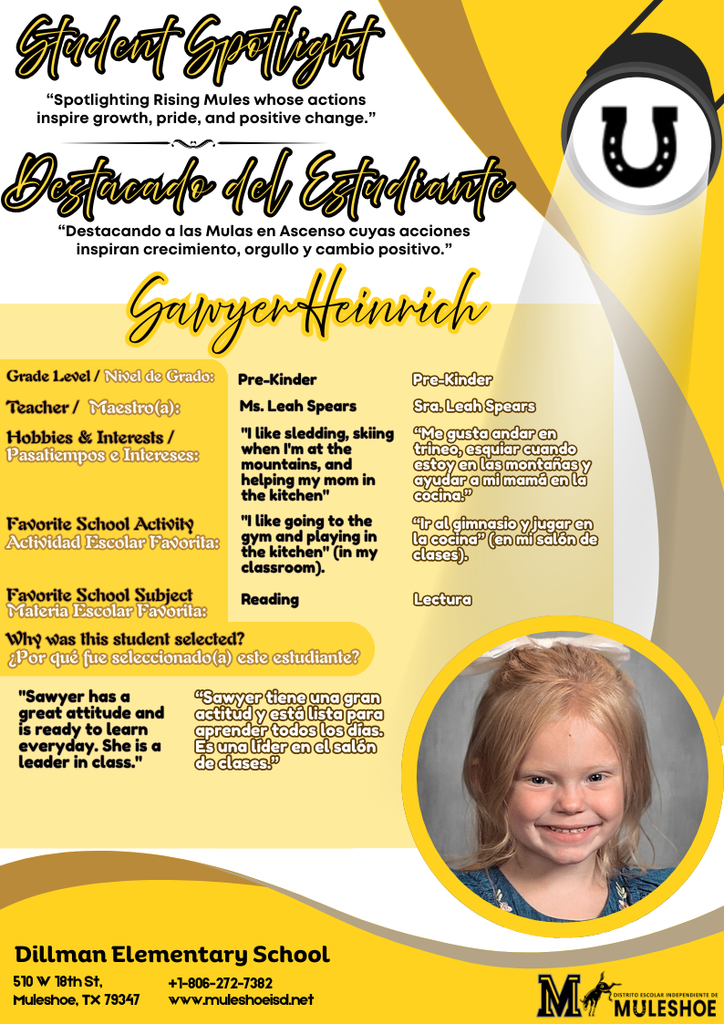 26.02.02 - Dillman Spotlight - Sawyer Heinrich -  Kinder