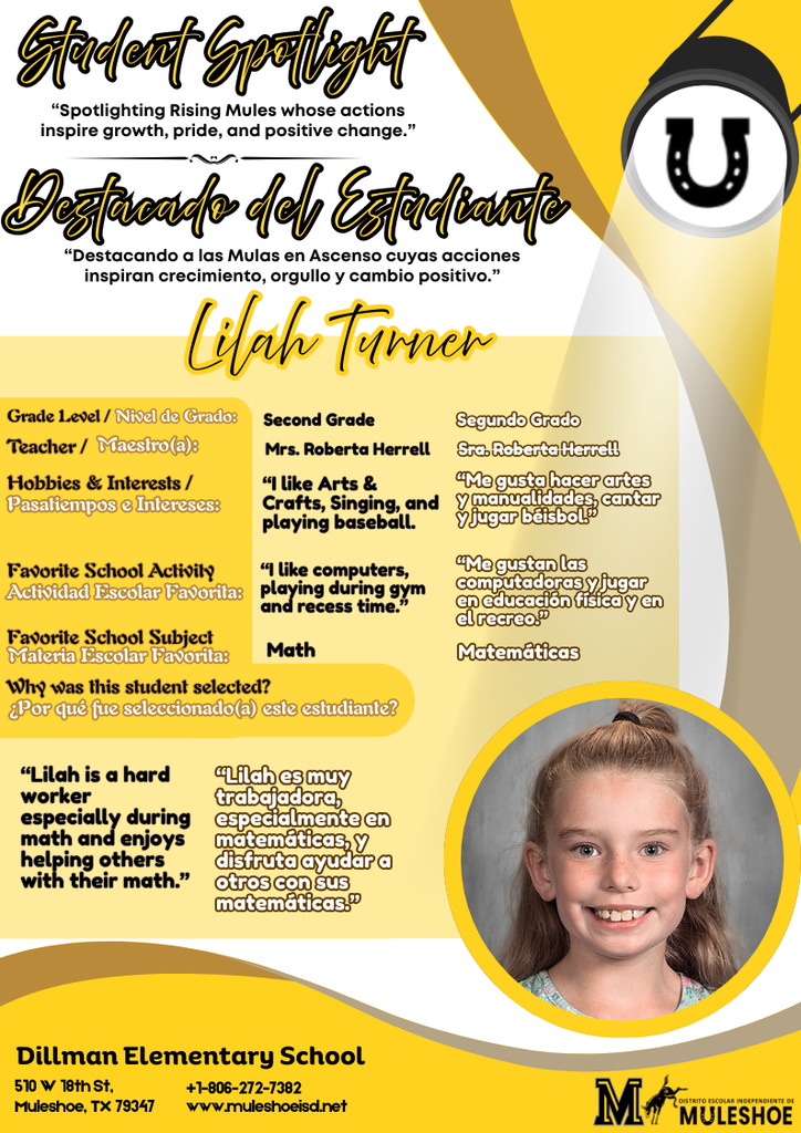 26.02.02 - Dillman Spotlight - LIlah Turner