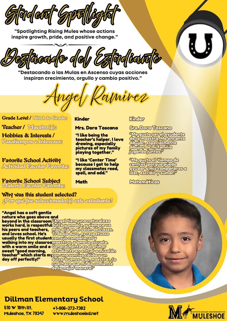 26.02.02 - Dillman Spotlight - Angel Ramirez - Kinder