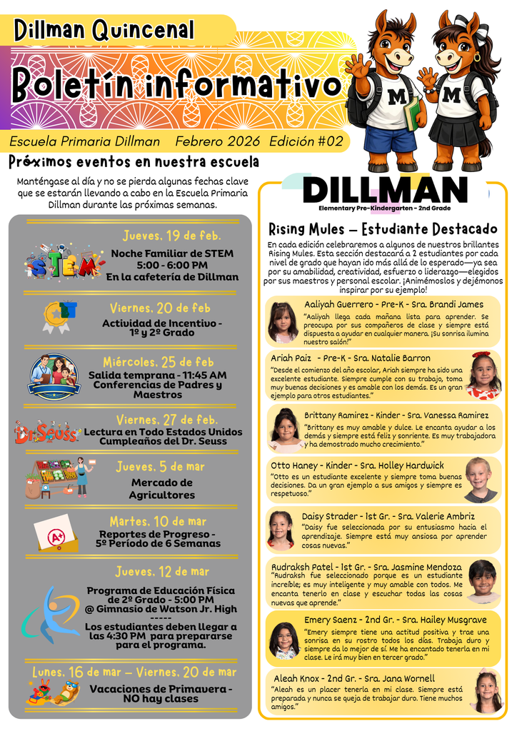 26.02.16 - Dillman Newsletter - Issue 02 - Page 2