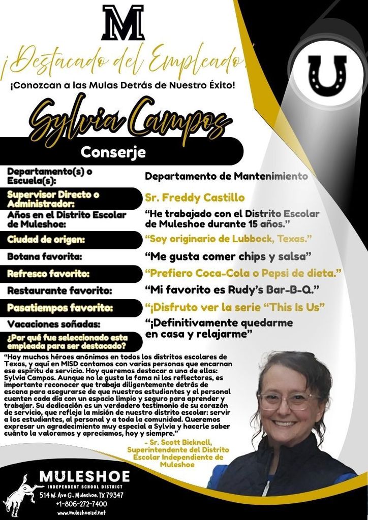 26.02.13 - MISD Employee Spotlight - Sylvia Campos - Spanish