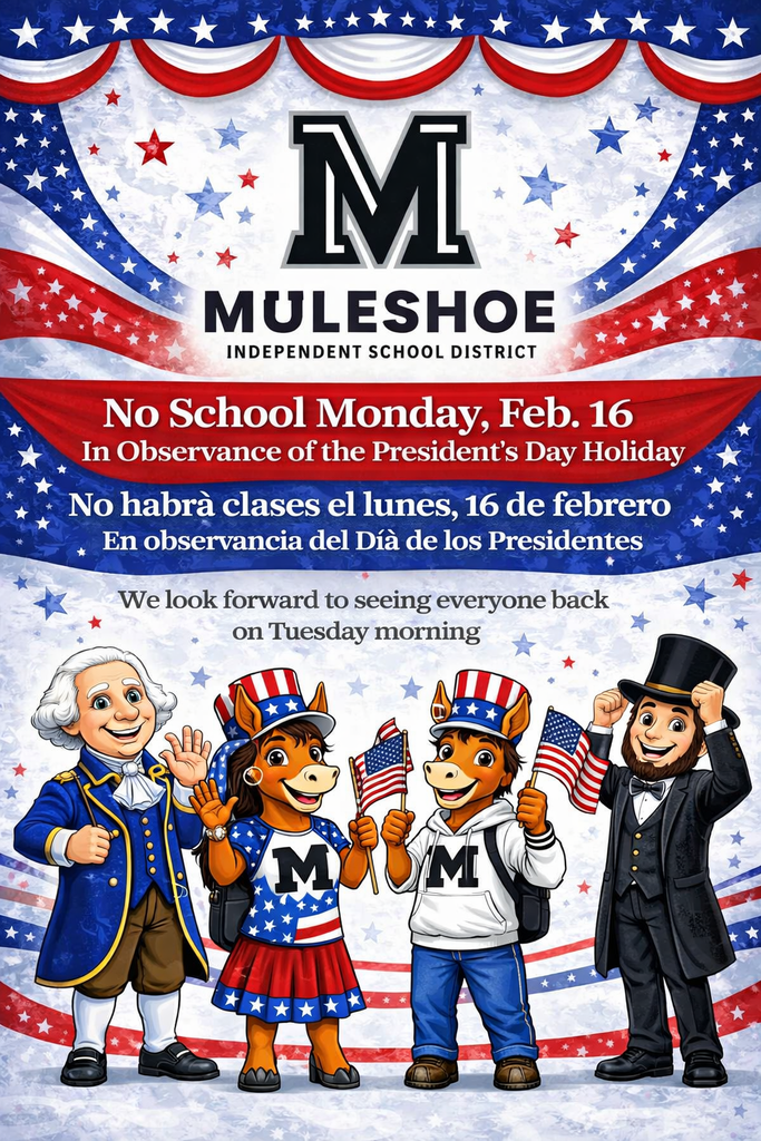 26.02.16 - No School President's Day Reminder