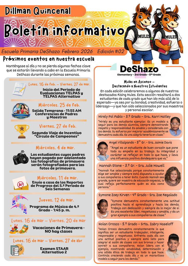 26.02.17 - DeShazo Bi-Weekly Newsletter - Feb. 2026 - Issue #02 - Bilingual - Page 2