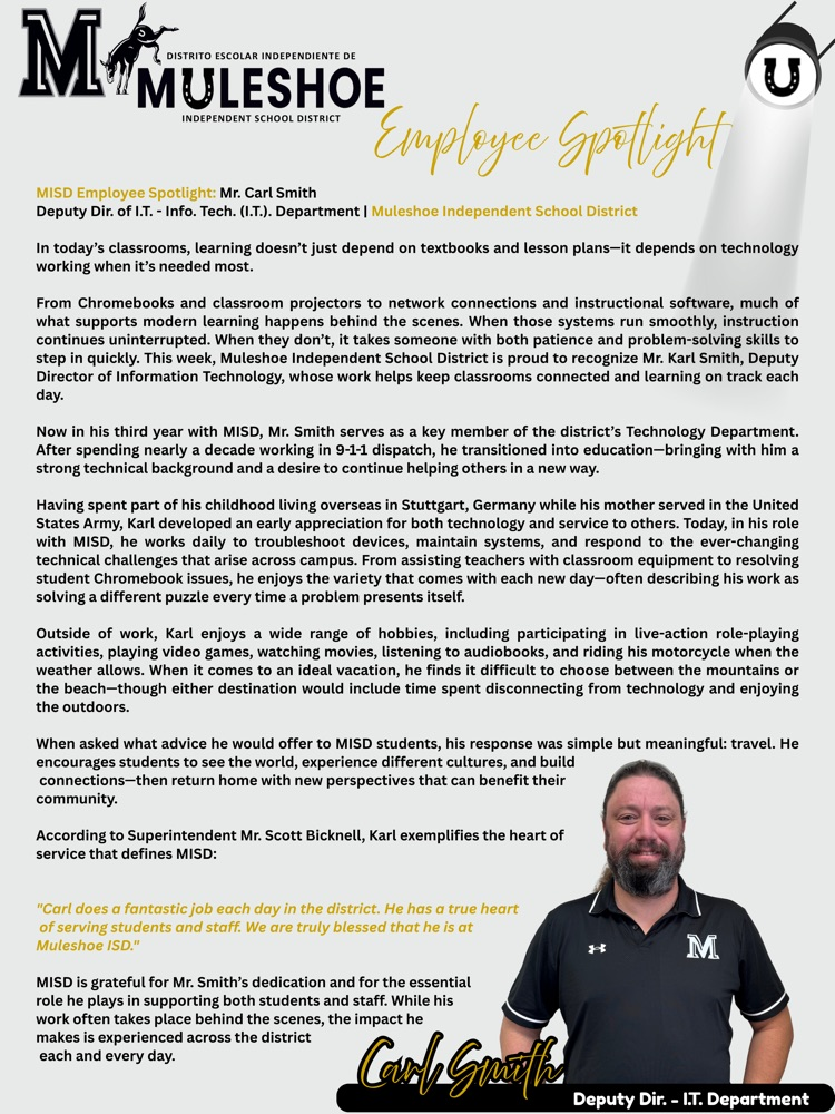 26.02.20 - Employee Spotlight - Carl Smith - Bilingual Article - Pg. 1