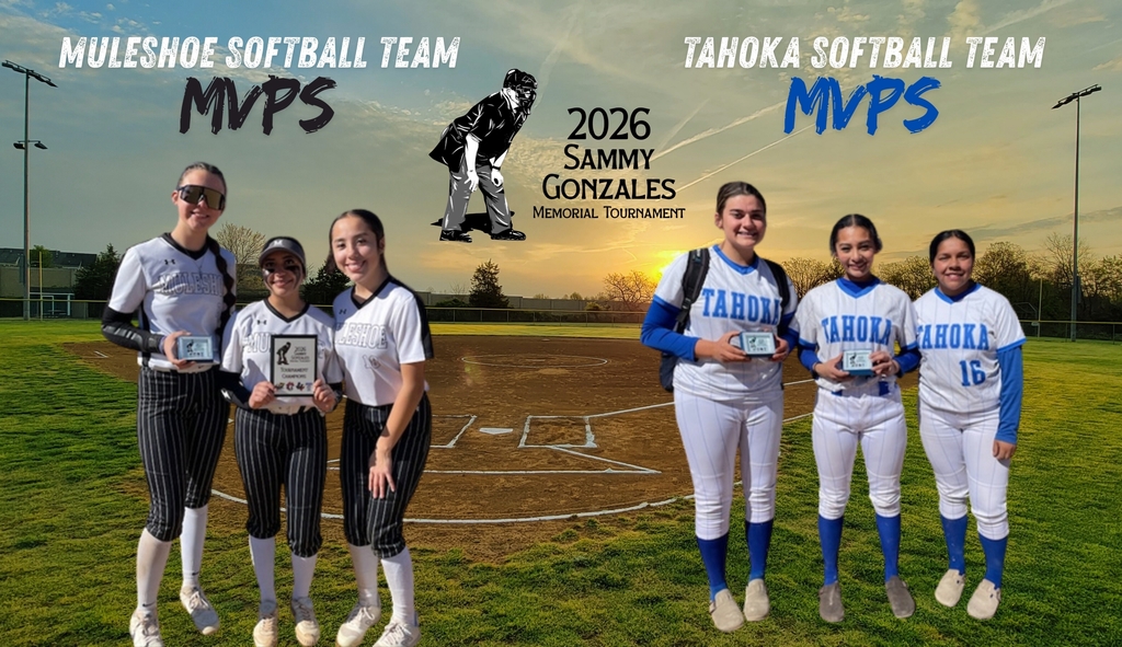 26.02.21 - Sammy Gonzalez Memorial Tournament - Softball MVPs - Muleshoe & Tahoka
