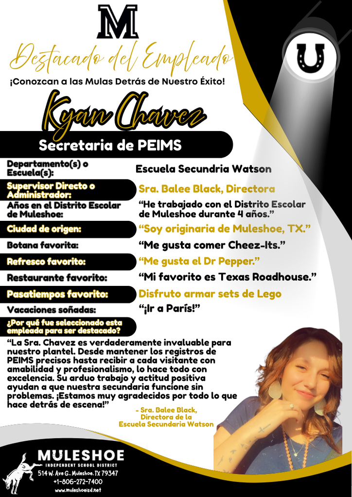 26.02.27 - MISD Employee Spotlight - Kyan Chavez - Spanish
