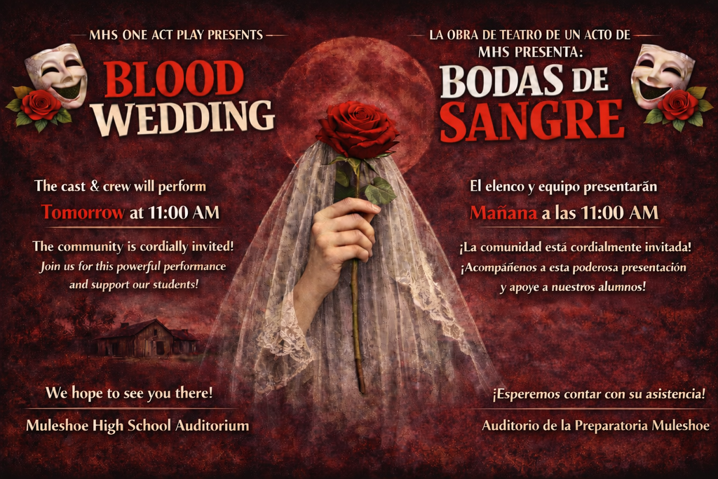 26.03.02 - MHS - One Act Play Invite - Day Before