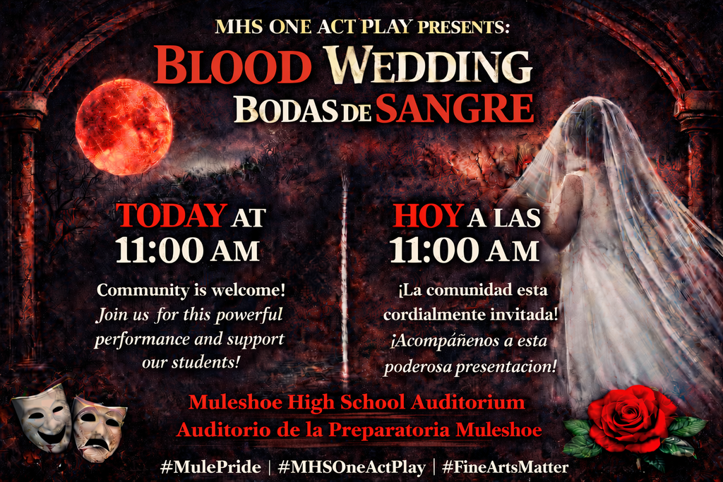 26.03.02 - MHS - One Act Play Invite - Day Of Reminder