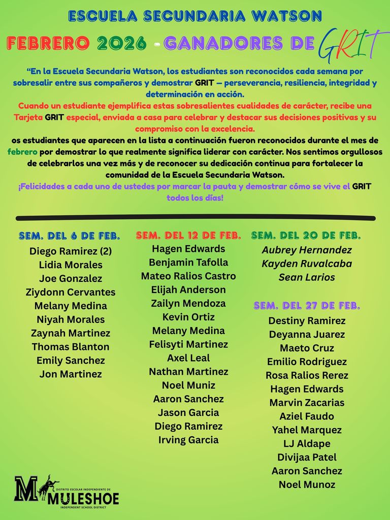 26.03.04 - WJHS - GRIT Winners - Spanish