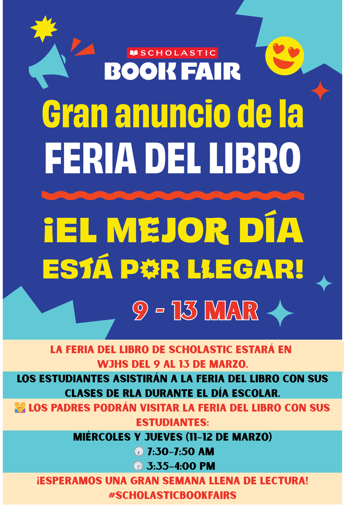 26.03.08 - WJHS - Book Fair Promo - Spanish