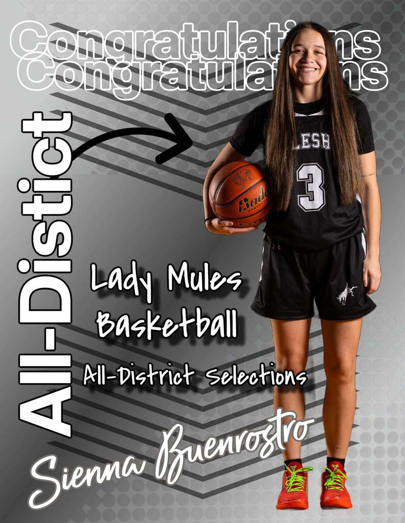 26.03.13 - MHS - Lady Mules Basketball - All-District - Buenrostro, Sienna