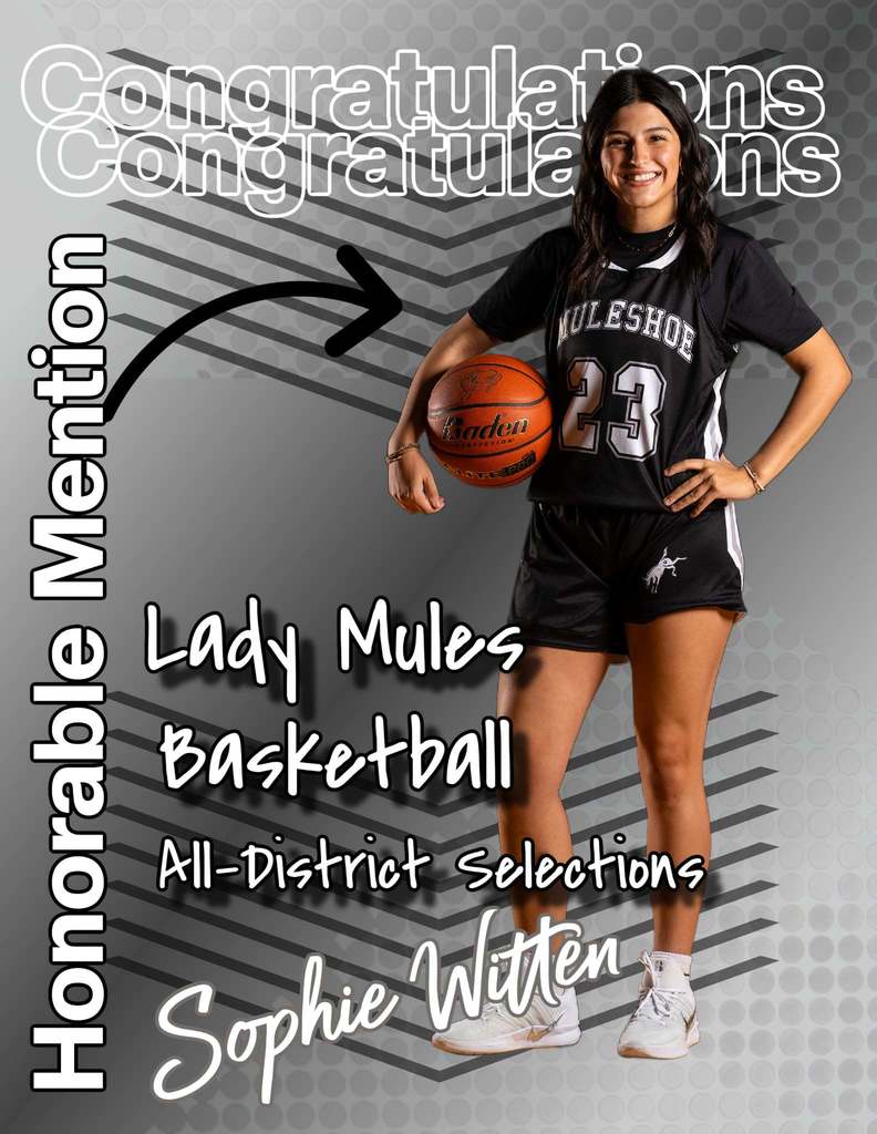 26.03.13 - MHS - Lady Mules Basketball - All-District - Witten, Sophie
