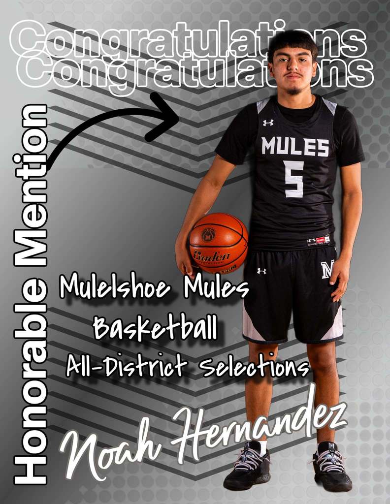 26.03.13 - MHS - Mules Basketball - All-District - Hernandez, Noah