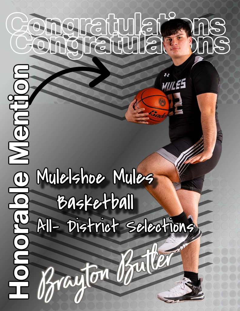26.03.13 - MHS - Mules Basketball - All-District - Butler, Brayton