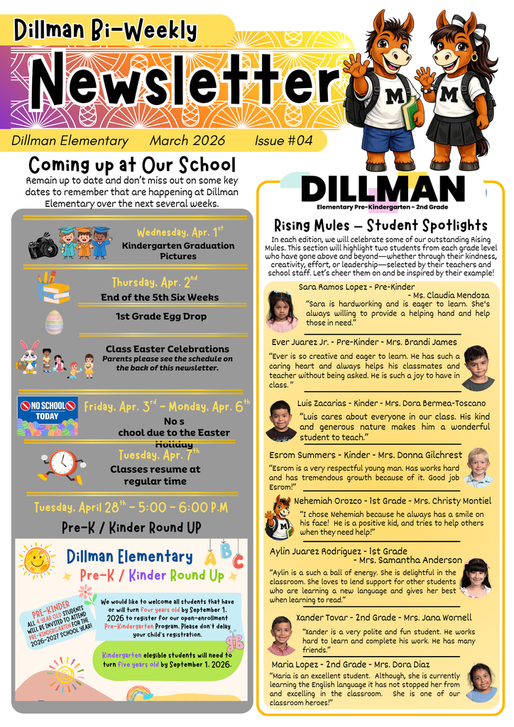 26.03.23 - Dillman Newsletter - Issue 04 - Page 1