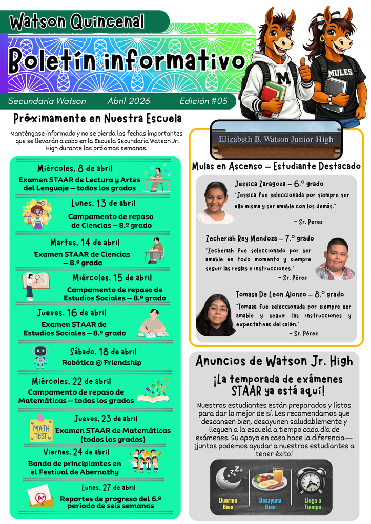 26.04.08 - WJHS Bi-Weekly Newsletter - Apr. 2026 - Issue #05 - Bilingual - Page 2 of 4