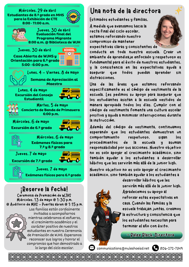 26.04.08 - WJHS Bi-Weekly Newsletter - Apr. 2026 - Issue #05 - Bilingual - Page 4 of 4