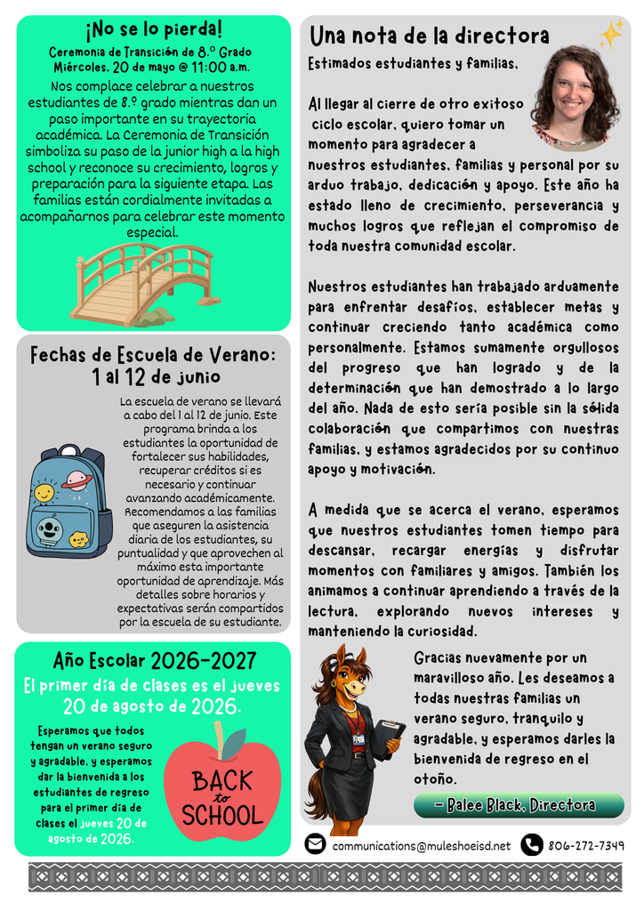 26.05.06 - WJHS Bi-Weekly Newsletter -  Issue #07 - Bilingual Page 4 of 4
