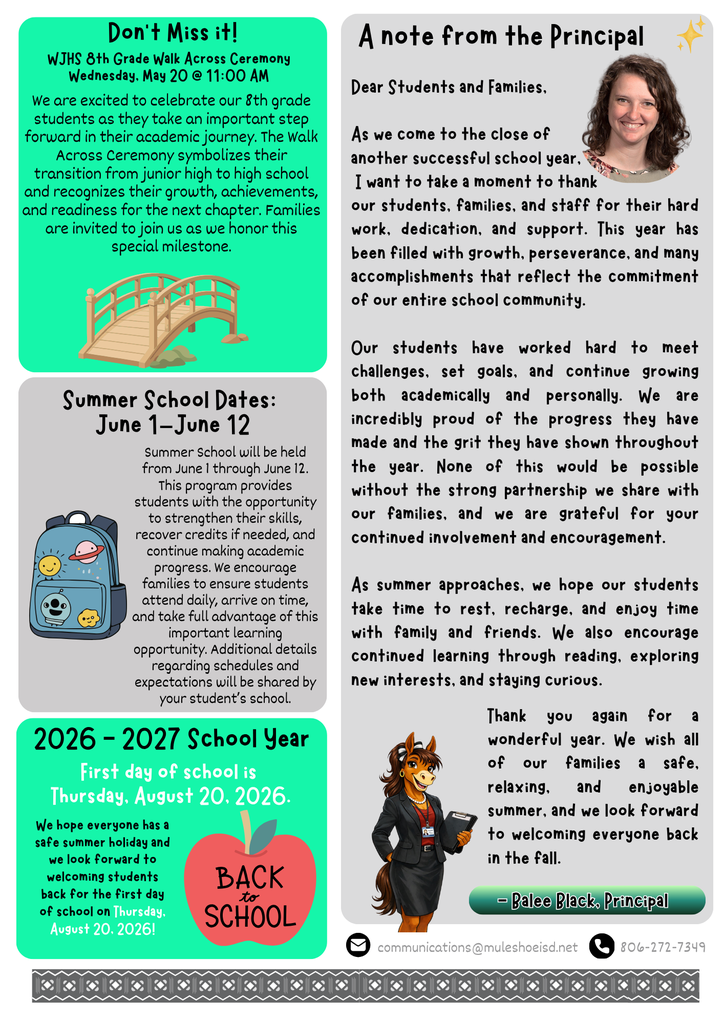 26.05.06 - WJHS Bi-Weekly Newsletter -  Issue #07 - Bilingual Page 3 of 4