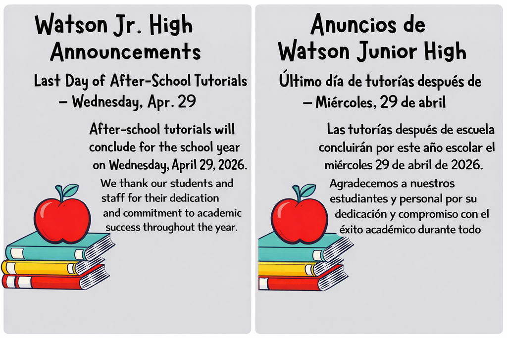 26.04.29 - WJHS - Last Day of Tutoring