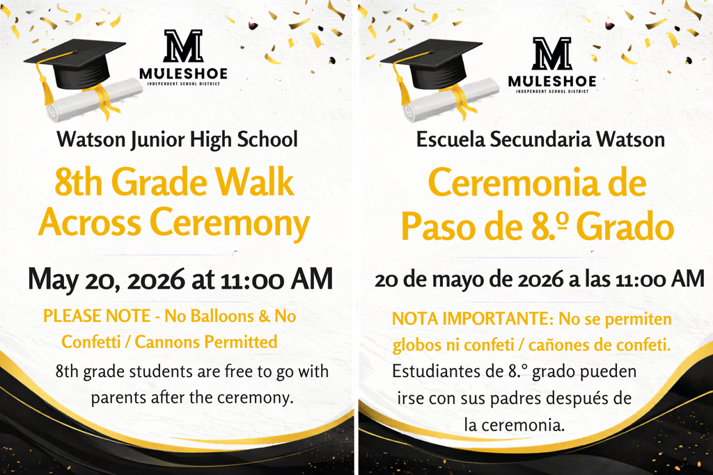 26.05.20 - WJHS - 8th Grade Walk Across Ceremony