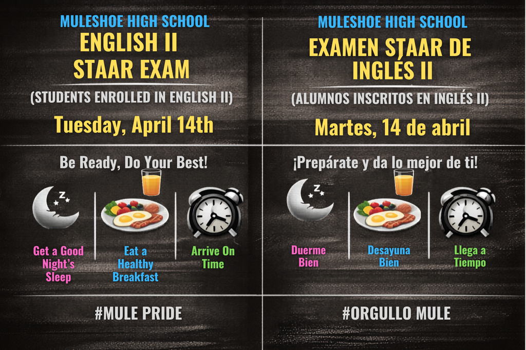 26.04.14 - MHS - STAAR Exam - English II