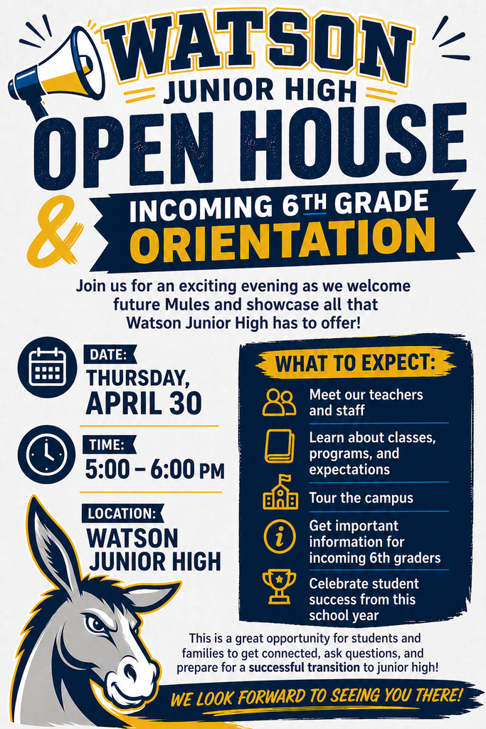 WJHS Open House & Incoming 6th Grade Orientation