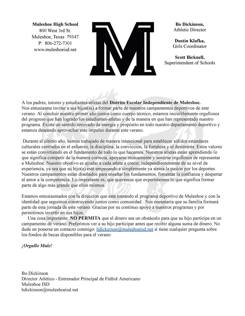 Letter in Spanish