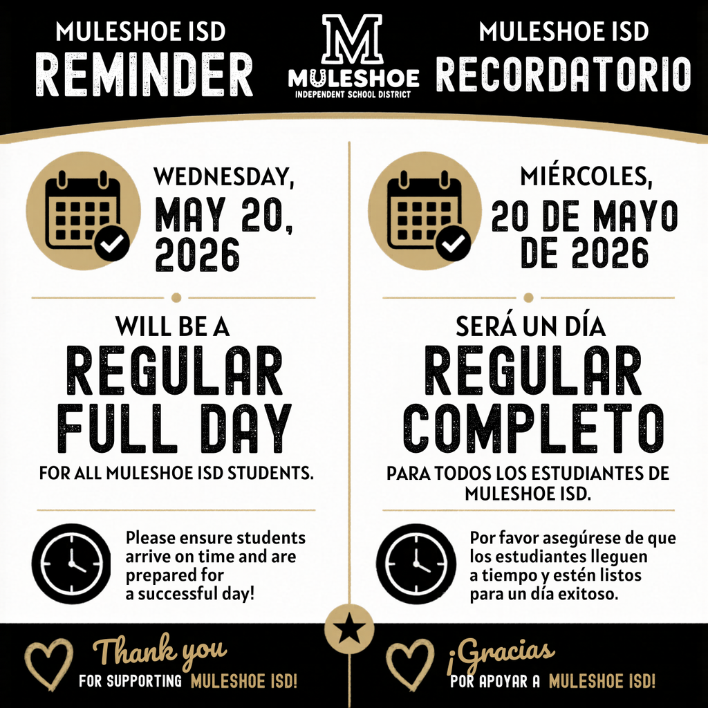 26.05.20 - MISD - Last day of School Notice - Full Day