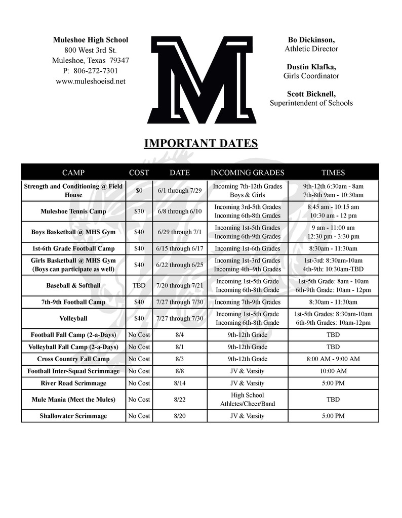 26.05.20 - MISD - Summer Camps 3 of 5