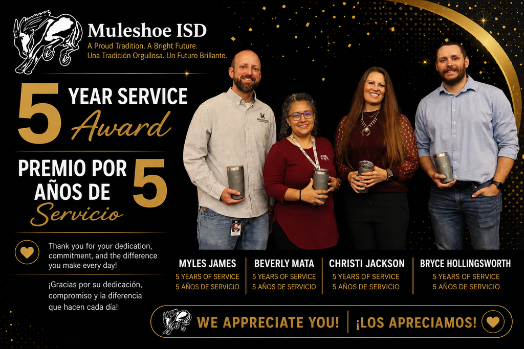 26.06.05 -  Service award 5 years Myles James, Beverly Mata, Christi Jackson, Bryce Hollingsworth