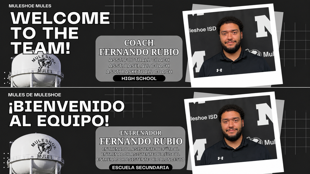 26.07.17 - Welcome Coach Rubio (Bilingual Graphic)