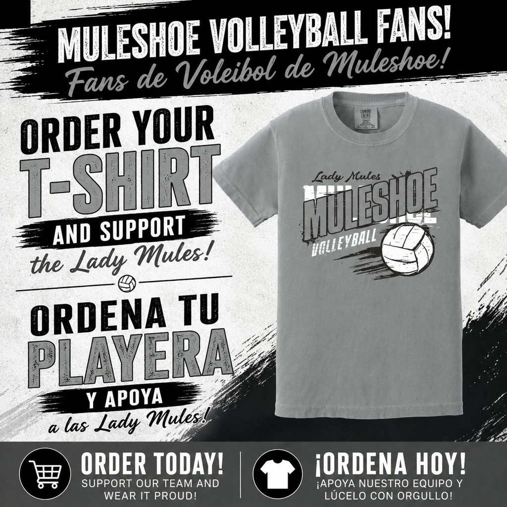 26.08.19 - Muleshoe Volleyball T-Shirt Order