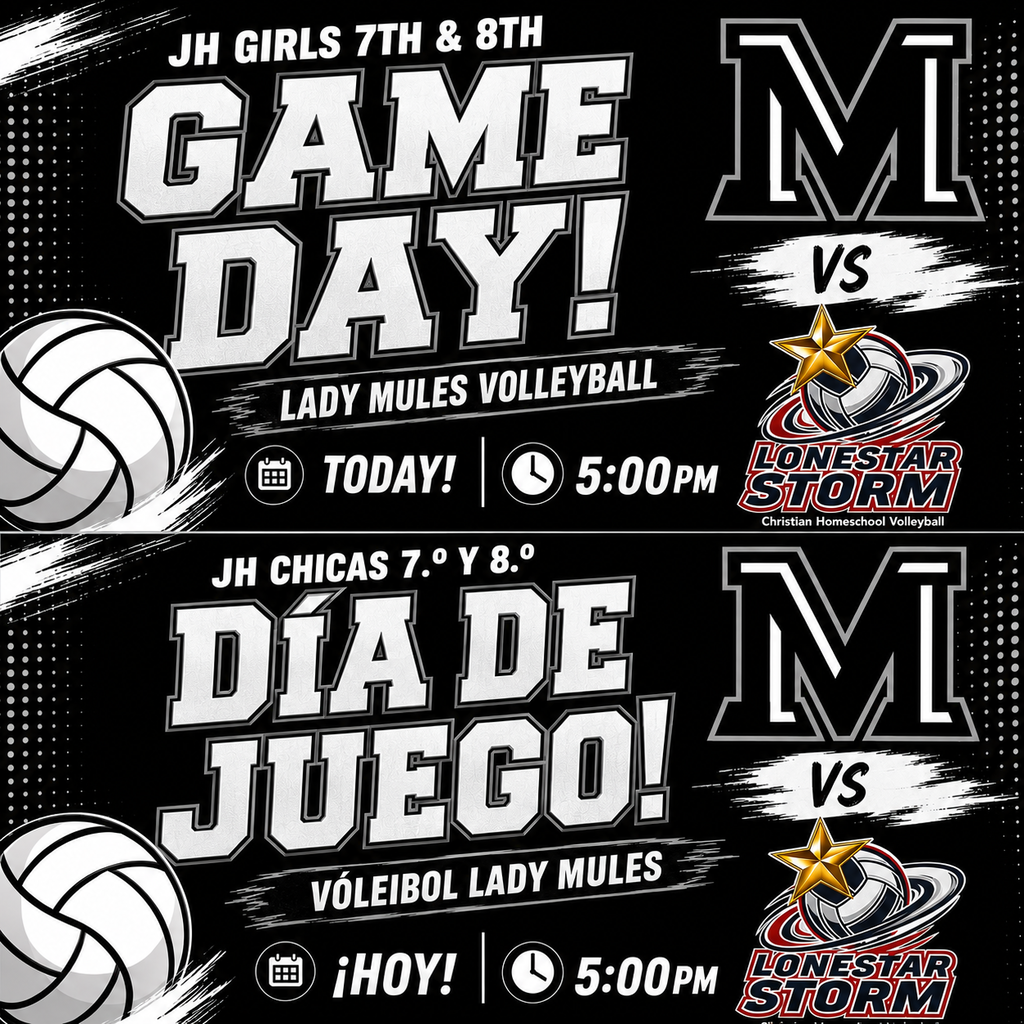 26.08.24 - Volleyball Game Day JH (Bilingual Graphic)