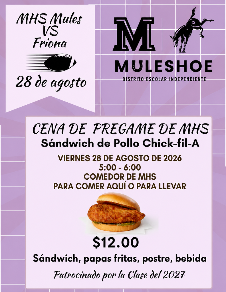 26.08.25 - MHS Class 27 Meal (Spanish)