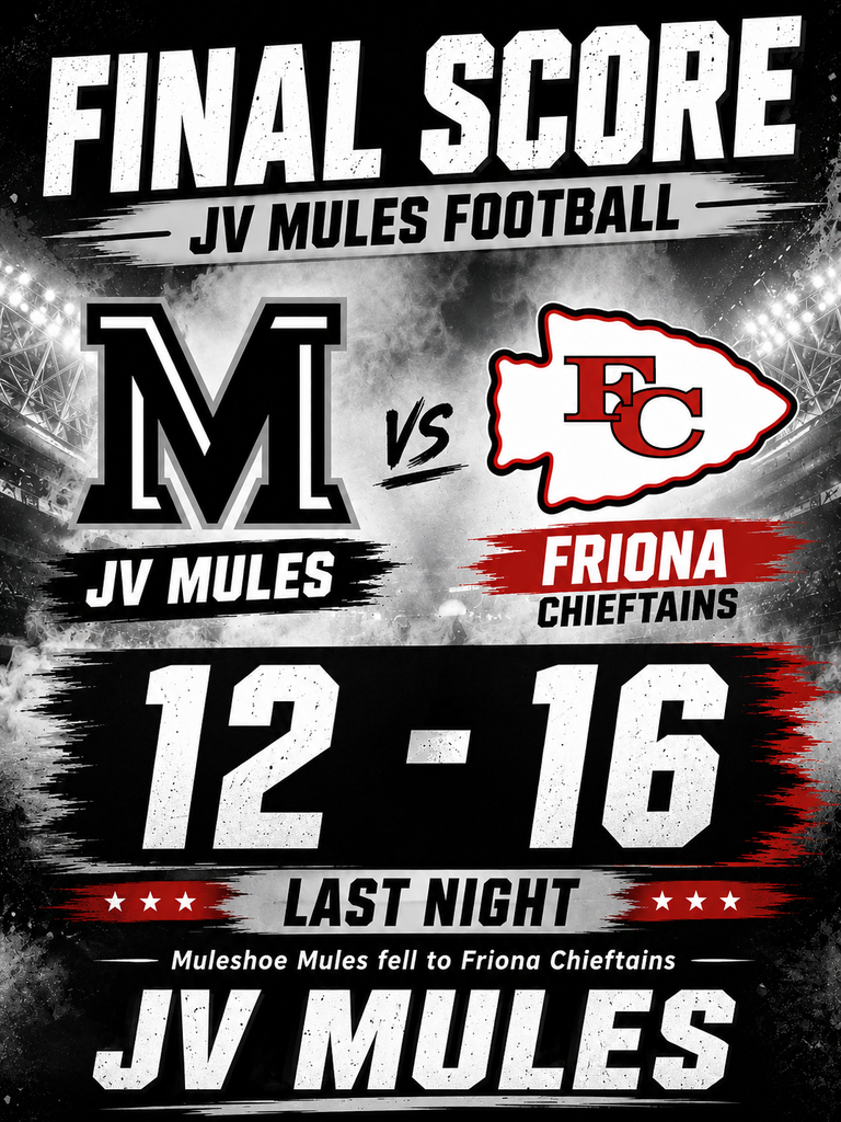 26.08.28 - JV Score VS Friona (English)