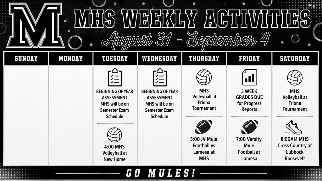26.08.31 - MHS Weekly Activities 08-31