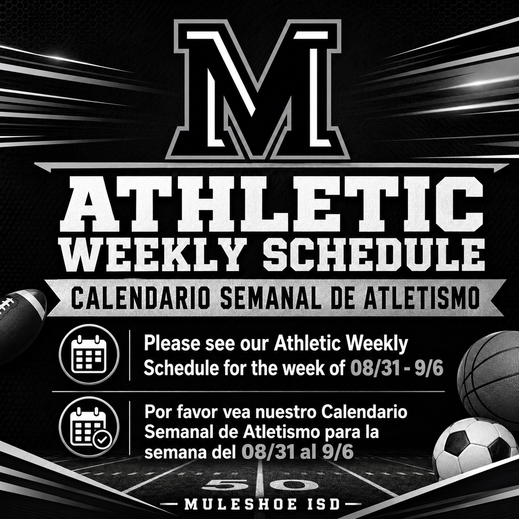 26.08.31 - Athletic Weekly Schedule